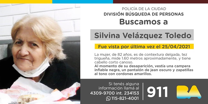 BUSCAN A SILVINA